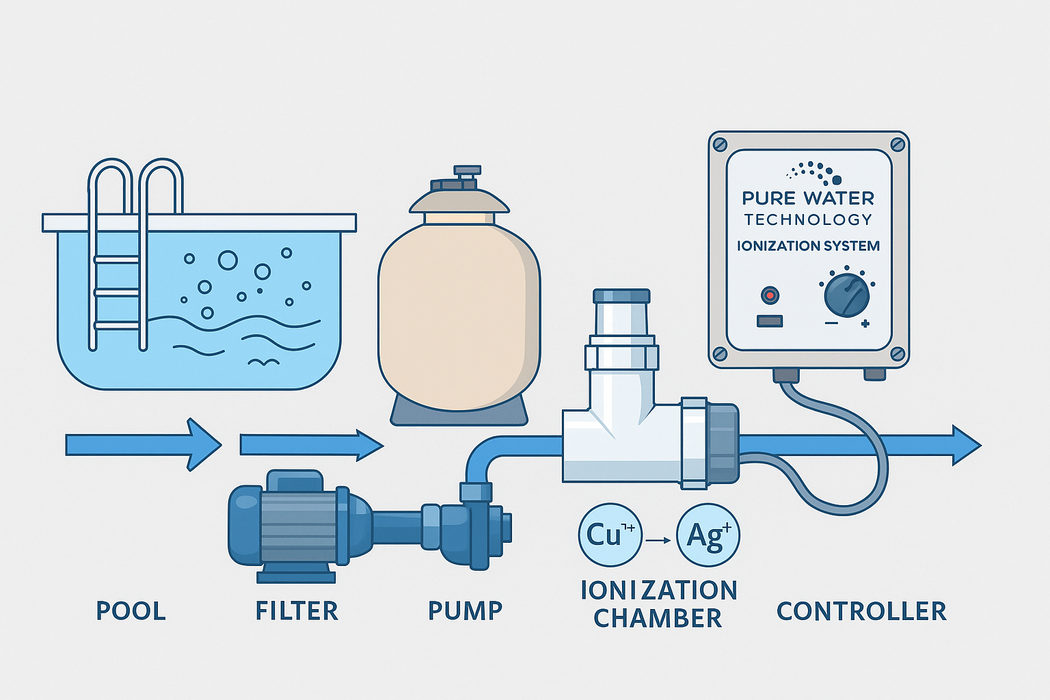 Pure Water Ionengerät – Chlorfreie Wasserpflege auf höchstem Niveau