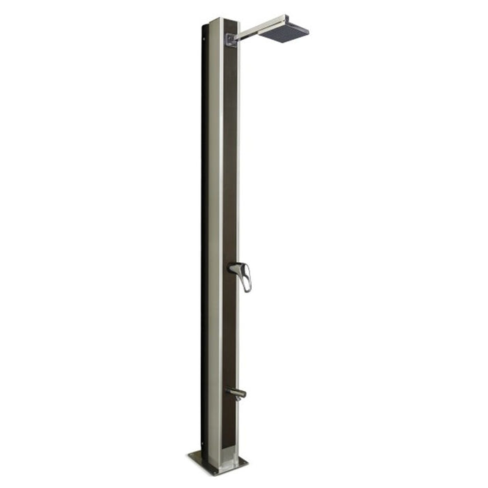 Solardusche Astral – Edelstahl-Solardusche mit 30 L Aluminiumtank & Holzdesign
