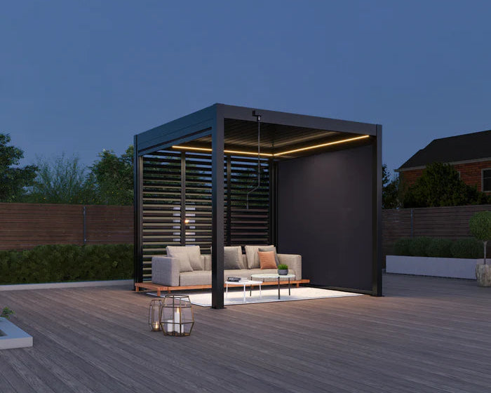 Oceanus Eco Aluminium Pergola LED 3m bis 6m