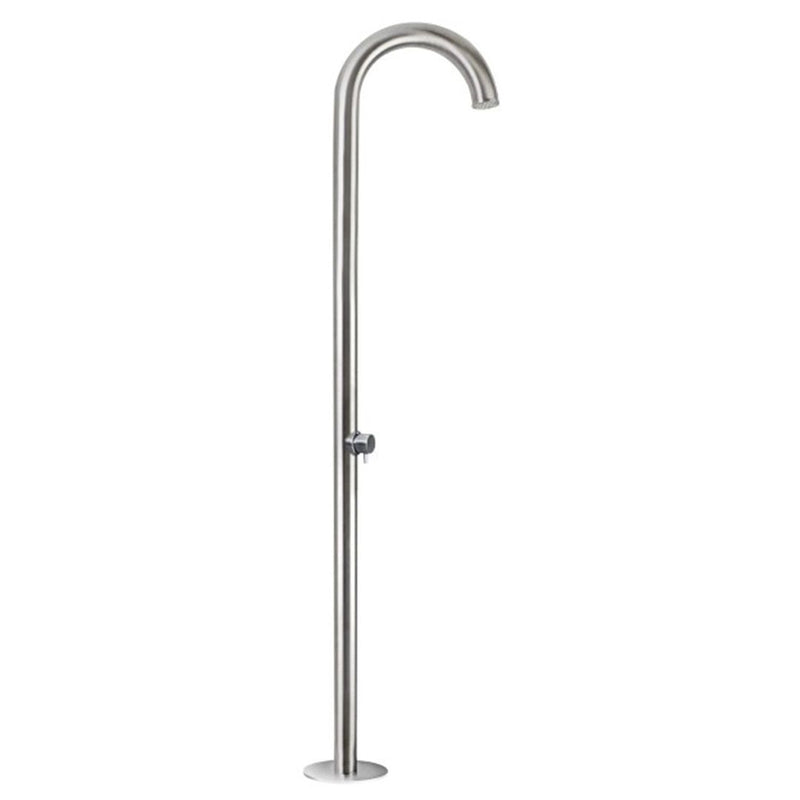 TITANO® Edelstahldusche – Hochglanzpolierte Duschsäule für Garten, Pool & Spa