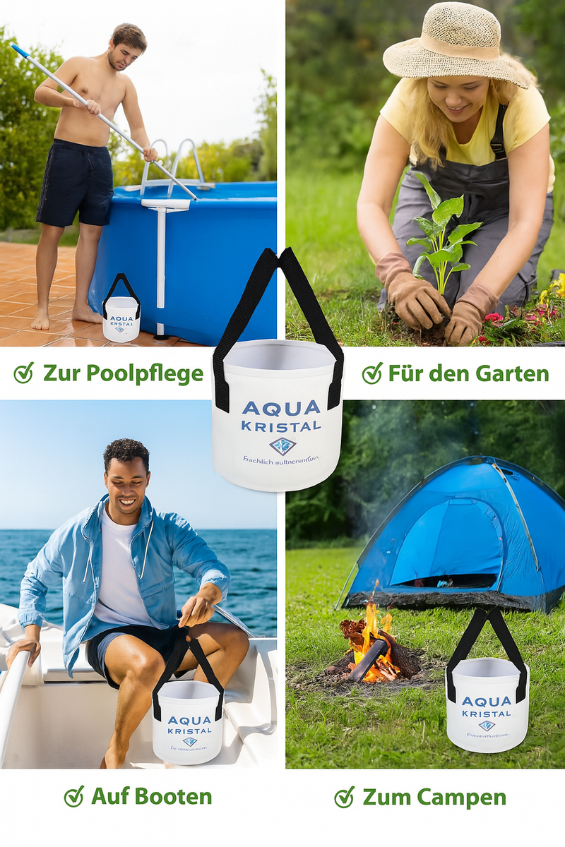 AquaKristal Chemietragetasche - Faltpütz