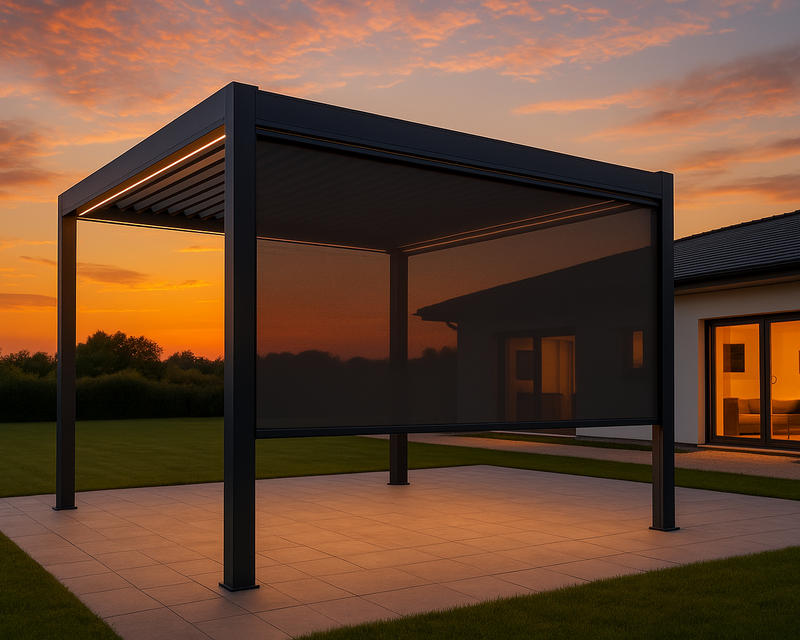 Oceanus Universal-Sonnenrollo – Sichtschutz & Sonnenschutz manuel 2.5m - 6m Breite