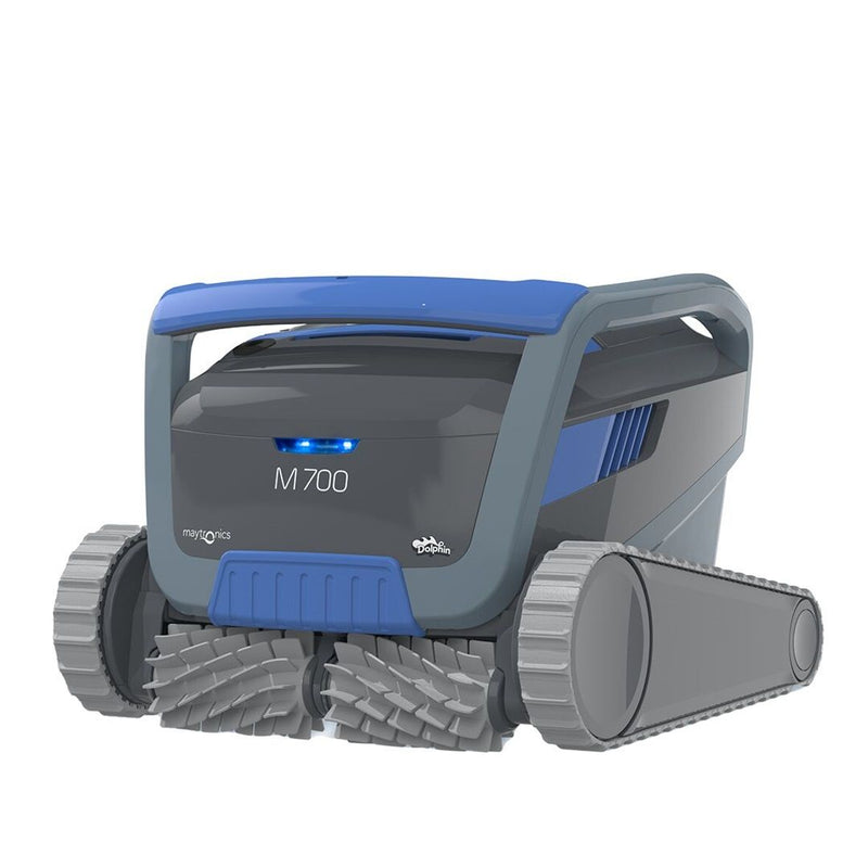 Pool robot delfino M700 con caddy, pennelli combinati grigio