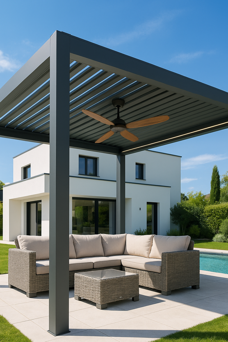 Oceanus Pergola Ventilator – Stilvolle Frische für heisse Tage